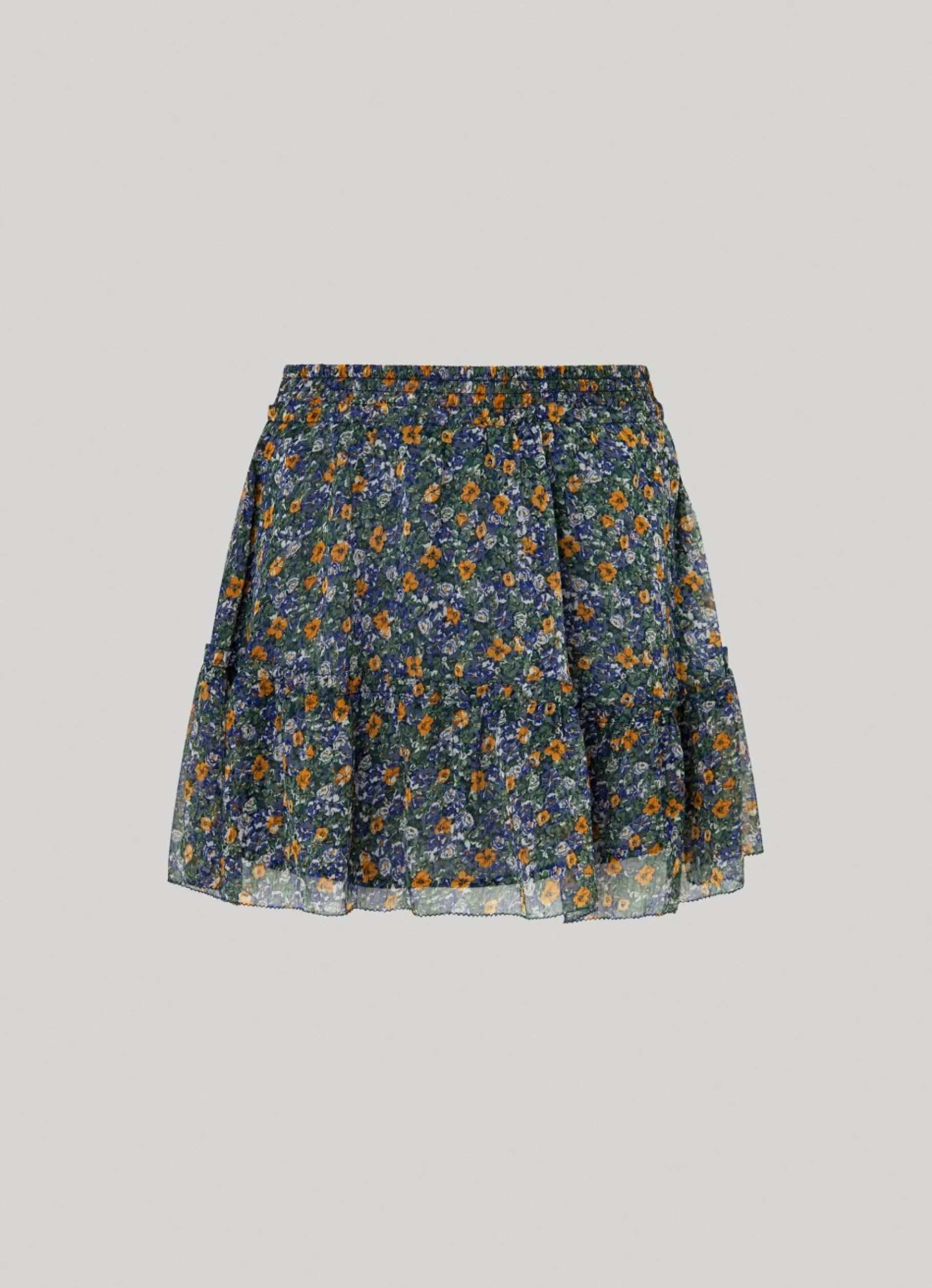 Women Pepe Jeans Floral Chiffon Skirt