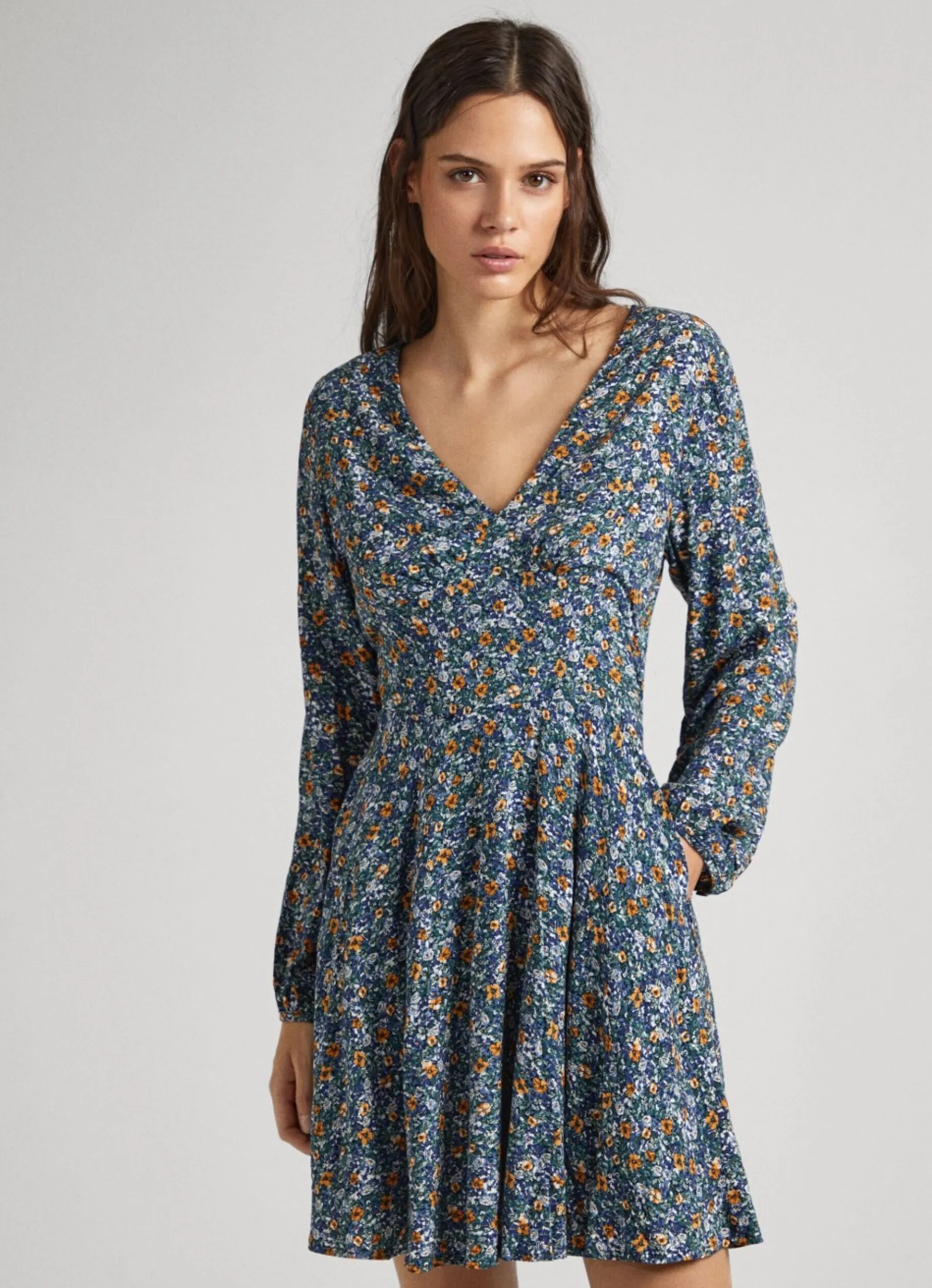 Women Pepe Jeans Floral Dobby Dress