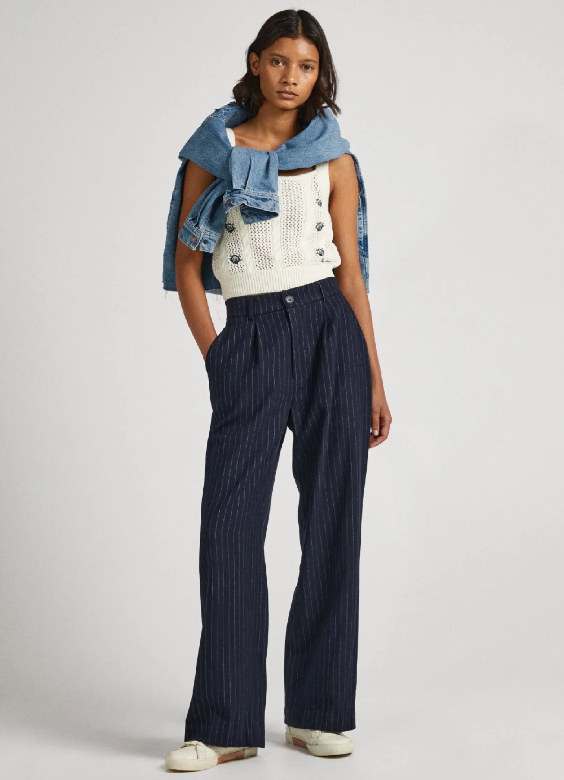 Women Pepe Jeans Floral Knit Top