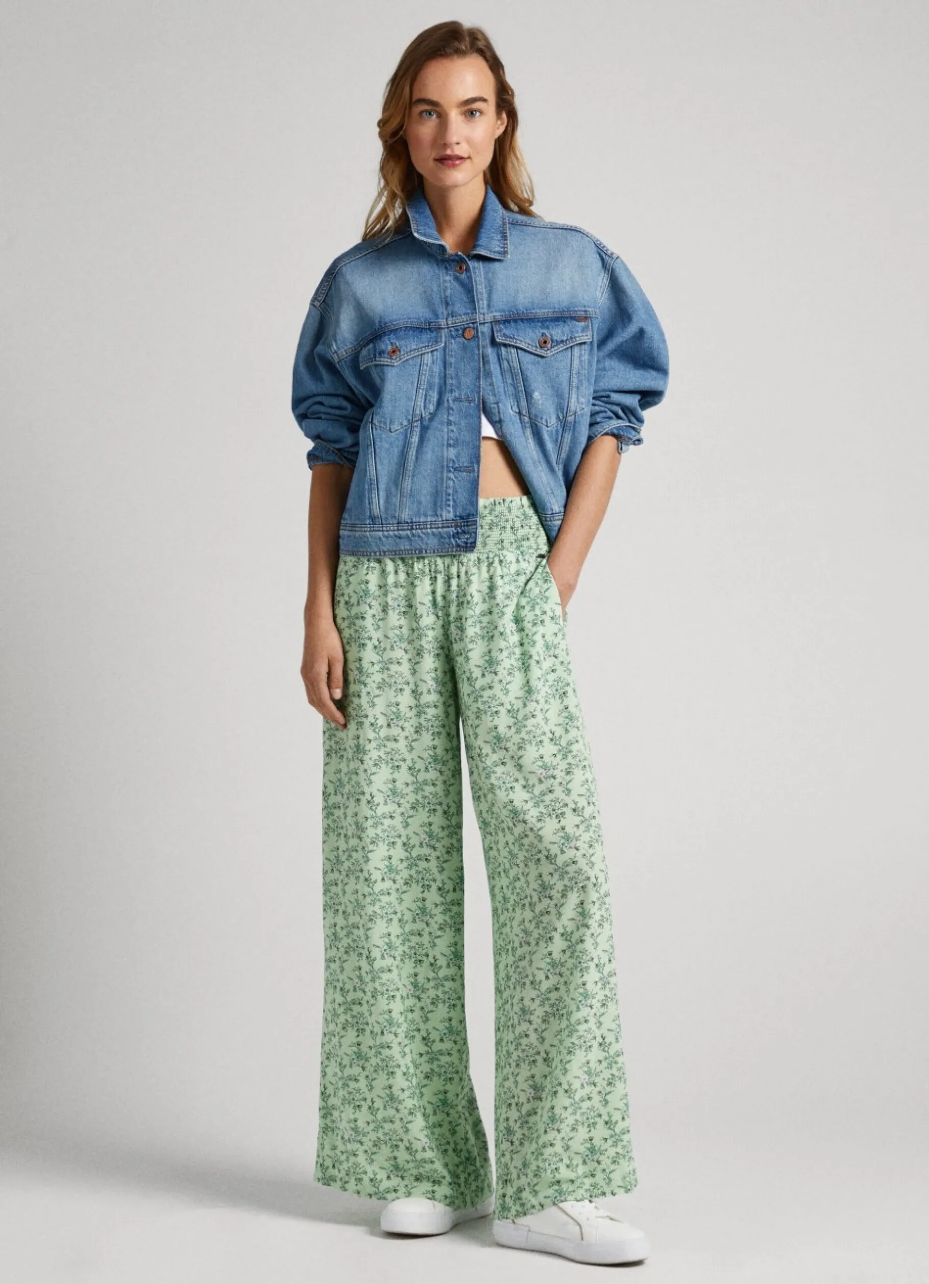 Women Pepe Jeans Floral Palazzo Trousers