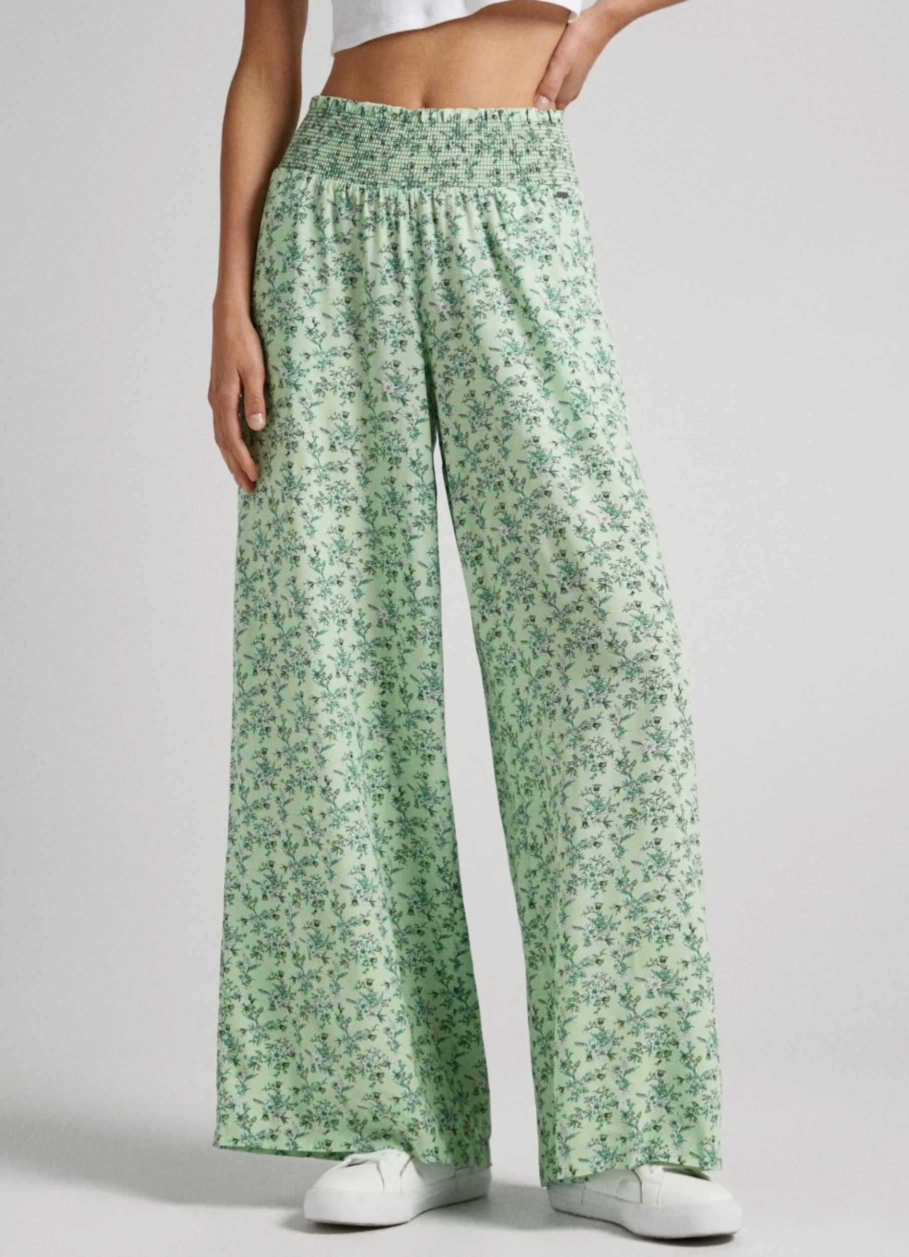 Women Pepe Jeans Floral Palazzo Trousers