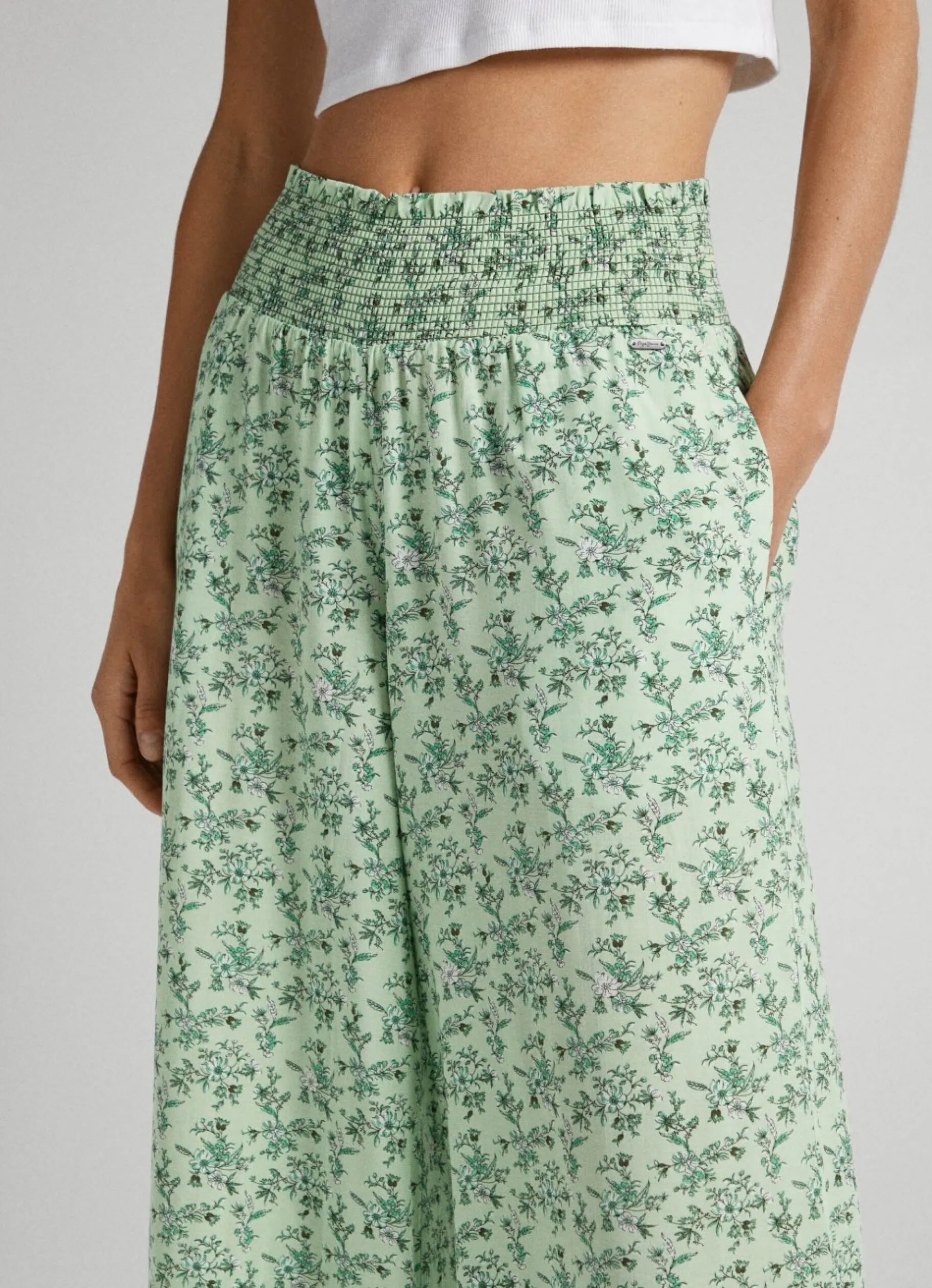 Women Pepe Jeans Floral Palazzo Trousers