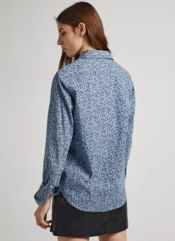 Women Pepe Jeans Floral Print Cotton Shirt