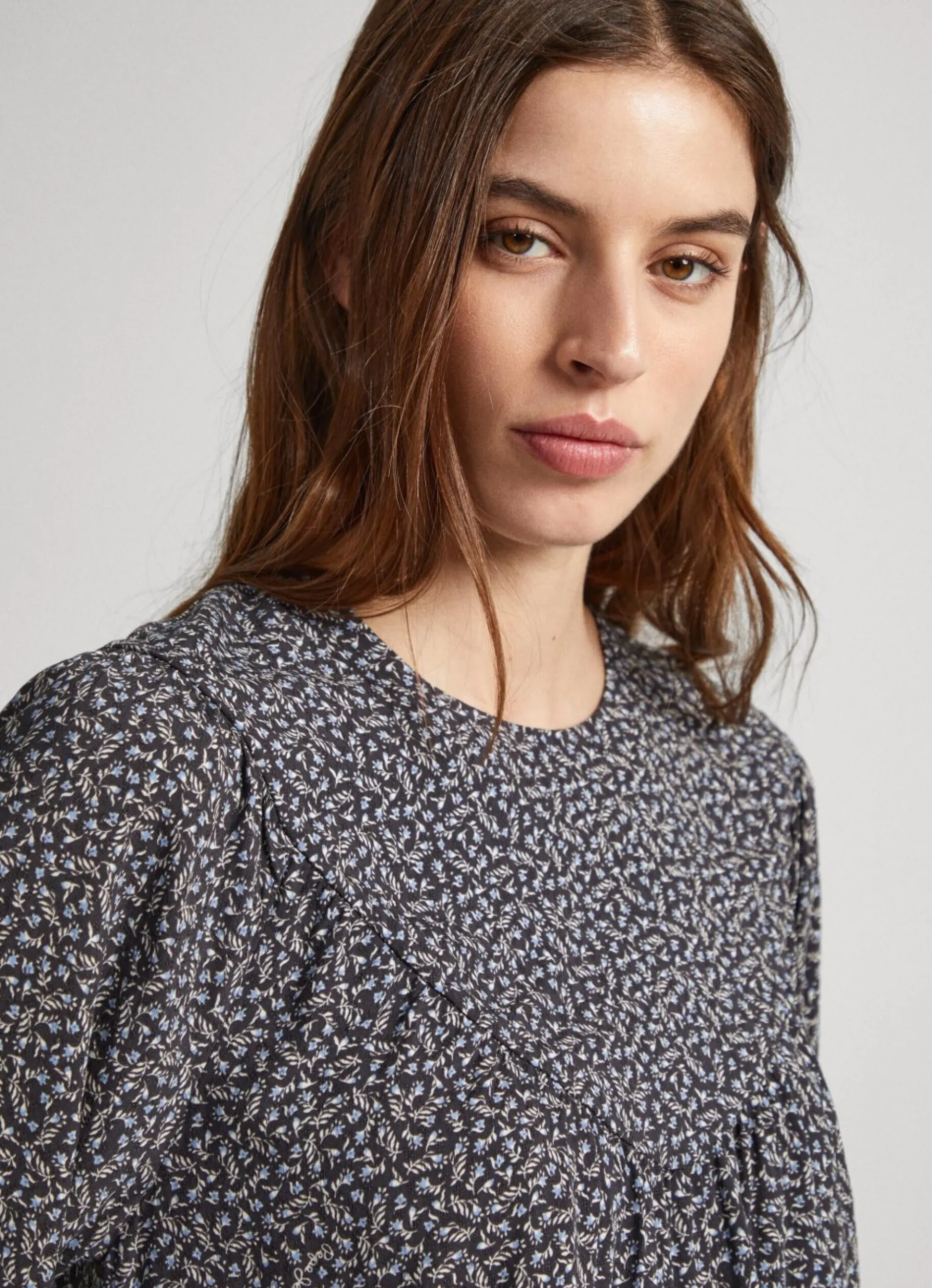 Women Pepe Jeans Floral Print Dobby Blouse