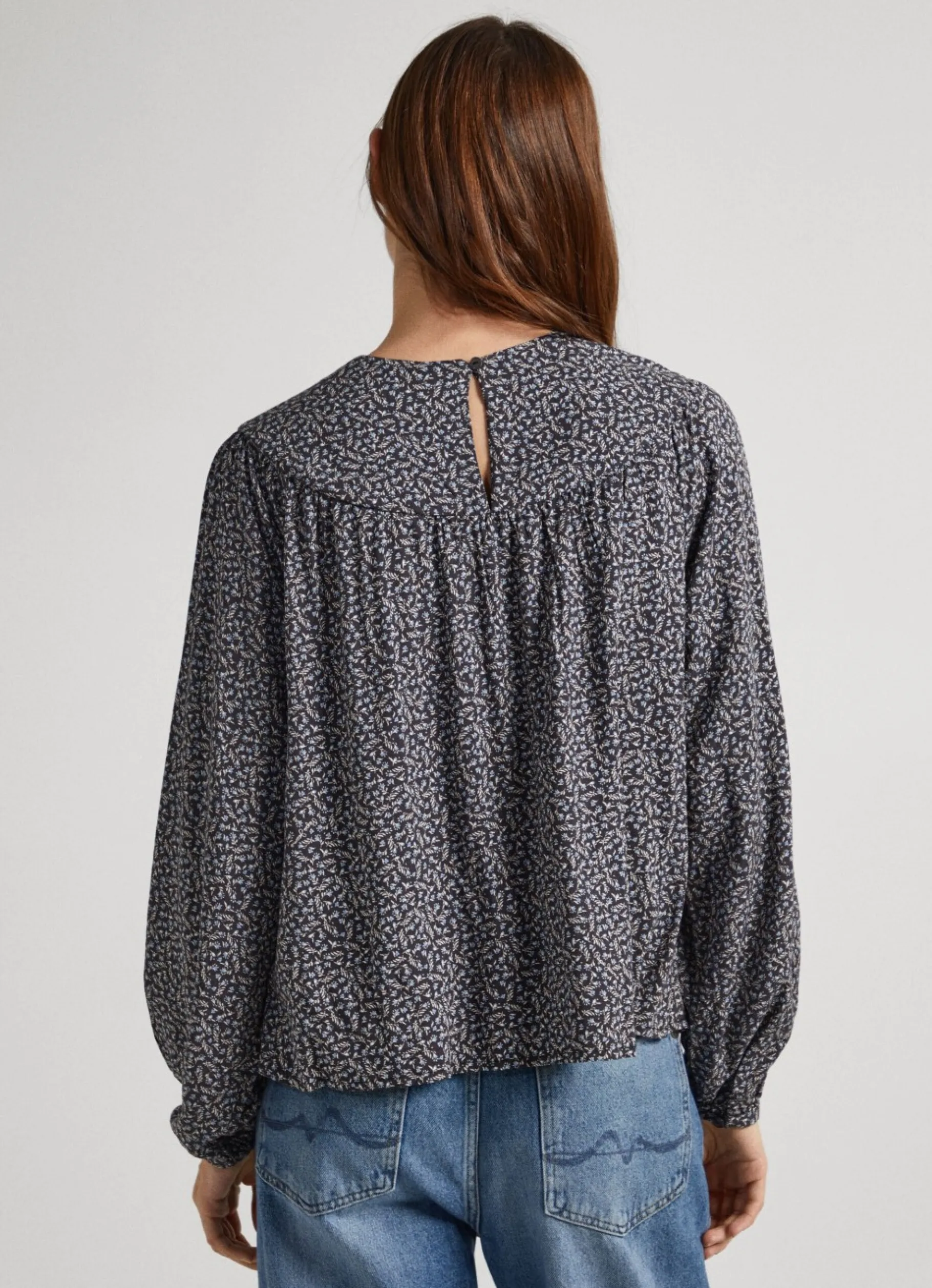Women Pepe Jeans Floral Print Dobby Blouse