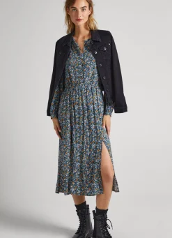 Women Pepe Jeans Floral Print Dobby Dress