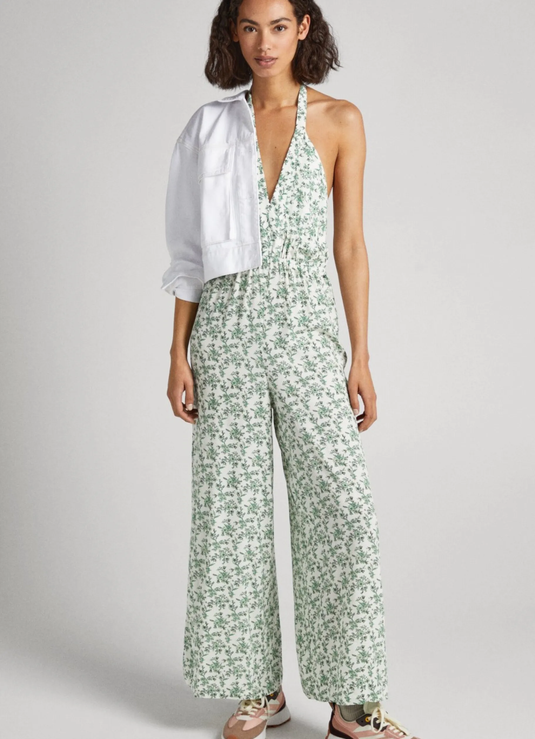 Women Pepe Jeans Floral Print Jumpsuit