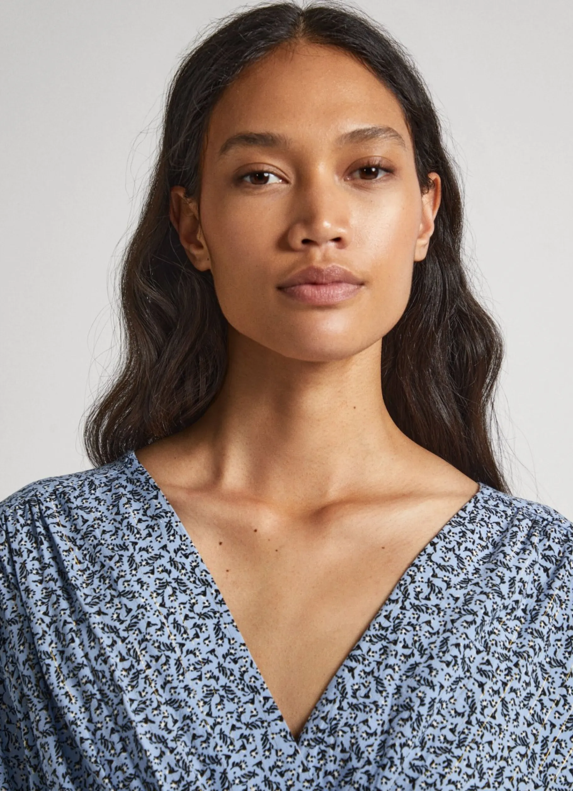 Women Pepe Jeans Floral Print Lurex Dress