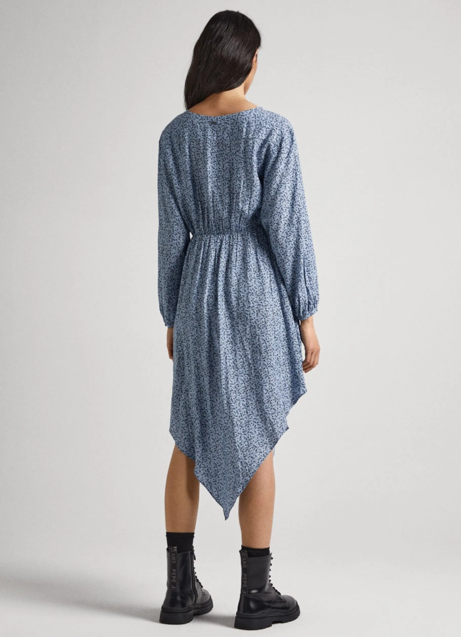 Women Pepe Jeans Floral Print Lurex Dress
