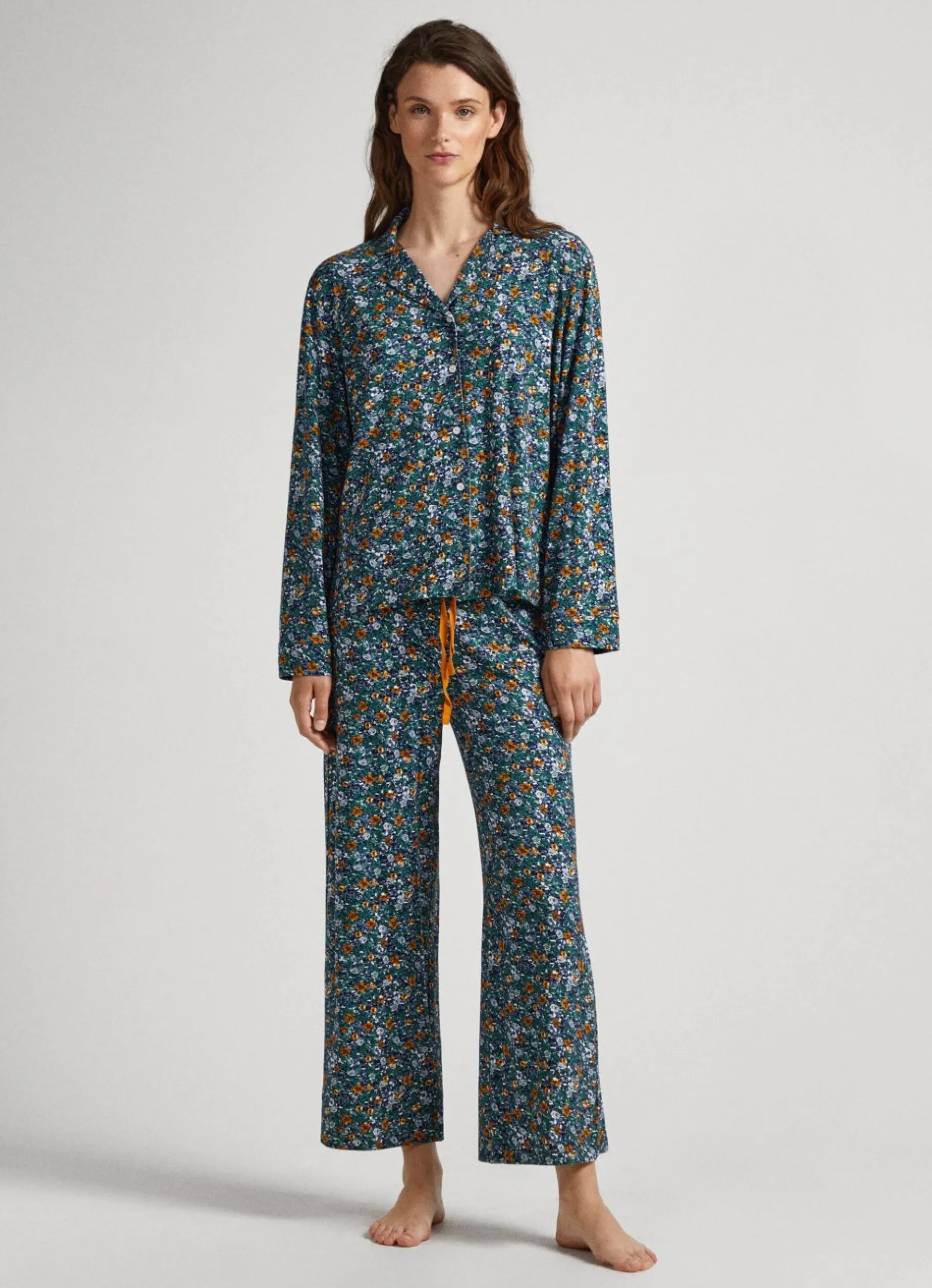 Women Pepe Jeans Floral Print Pajama Set