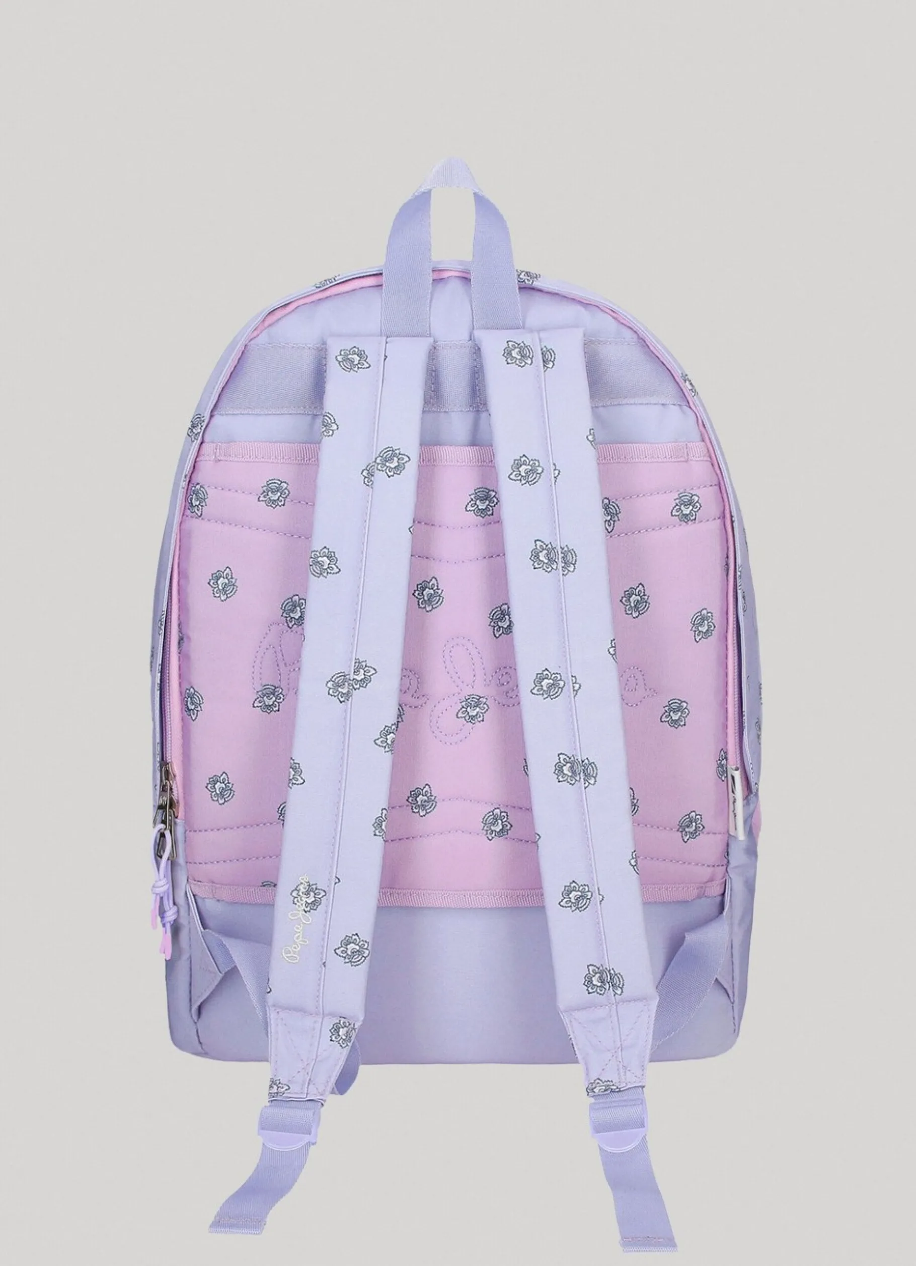 Girl Pepe Jeans Floral Print School Backpack