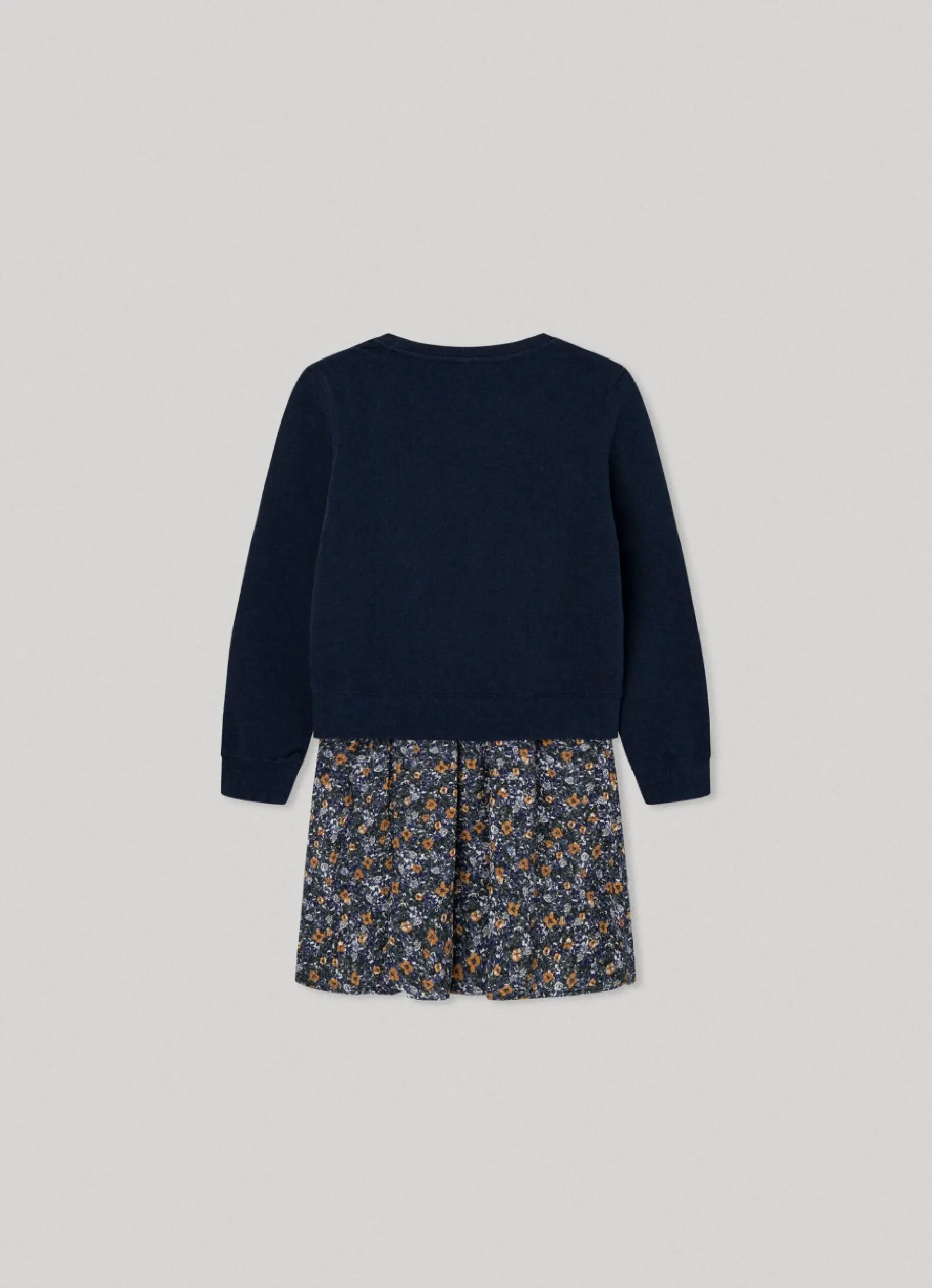 Girl Pepe Jeans Floral Print Sweatshirt Dress