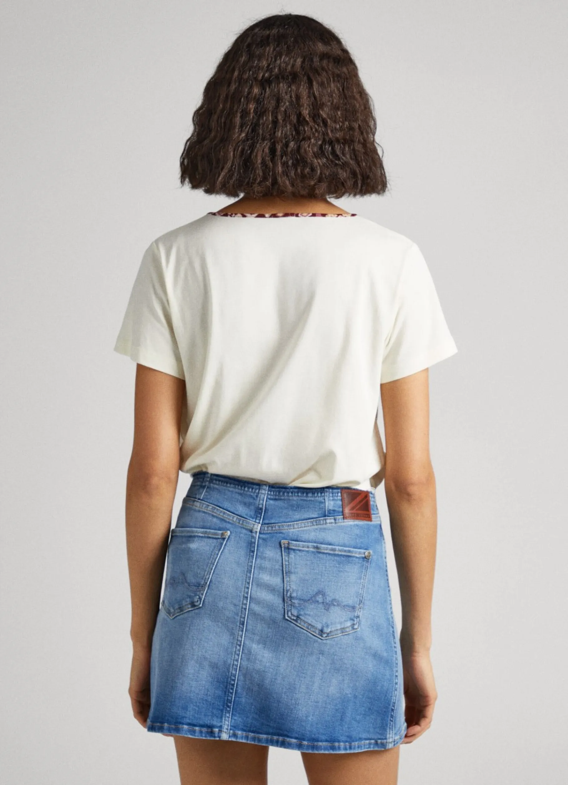 Women Pepe Jeans Flowing V-Neck T-Shirt