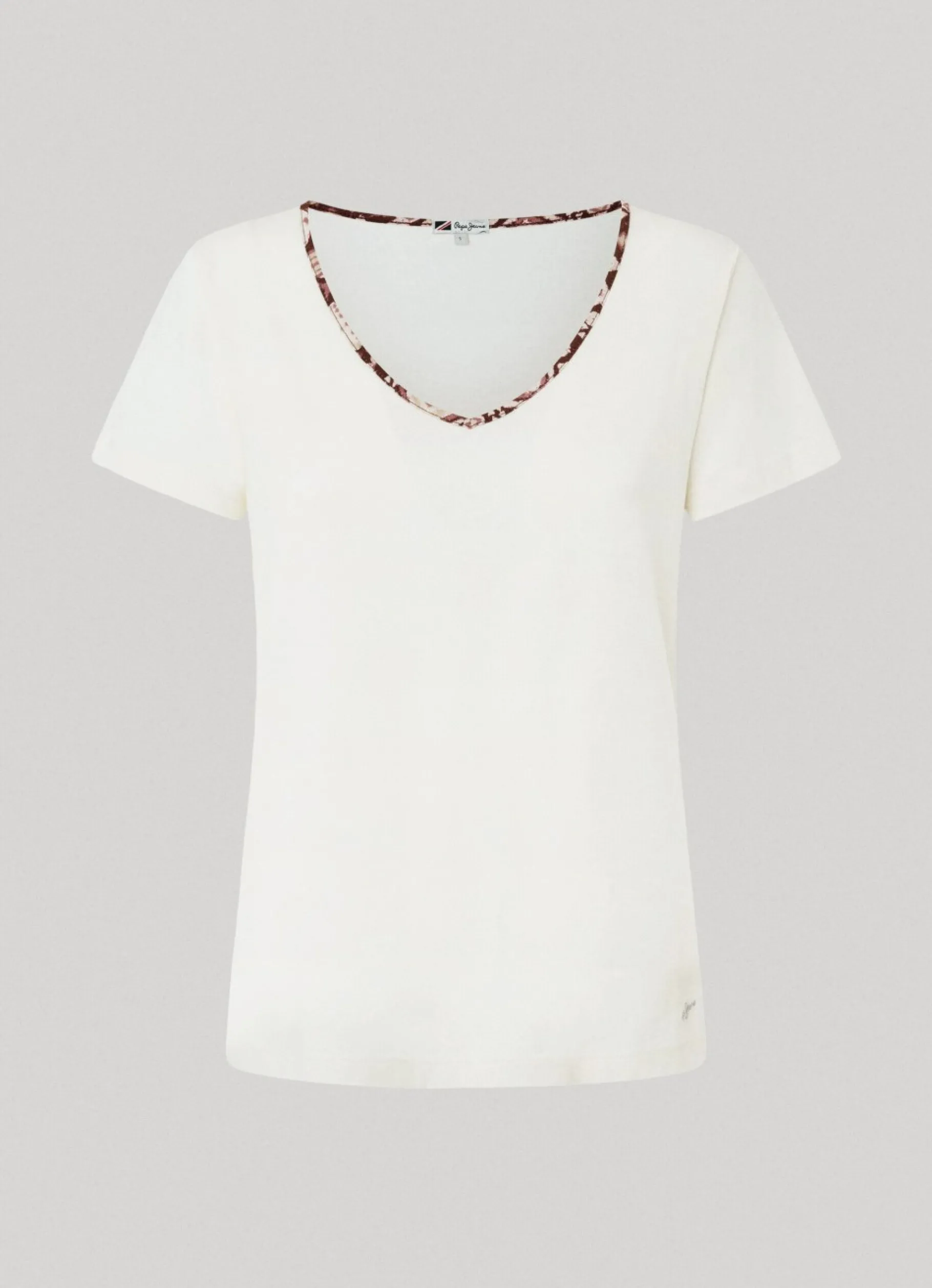 Women Pepe Jeans Flowing V-Neck T-Shirt