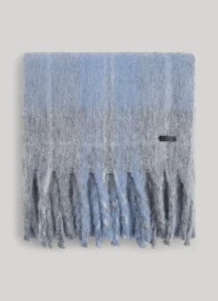 Girl Pepe Jeans Fluffy Check Print Scarf