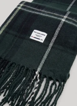 Men Pepe Jeans Fluid Fabric Check Scarf