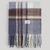 Men Pepe Jeans Fluid Fabric Check Scarf