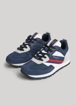 Boy Pepe Jeans Forest Print Combined Trainers