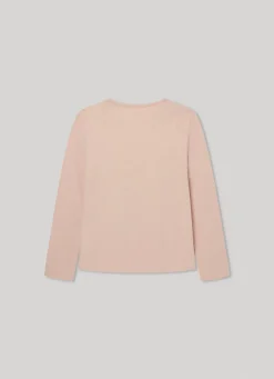 Girl Pepe Jeans Front Glitter Logo T-Shirt