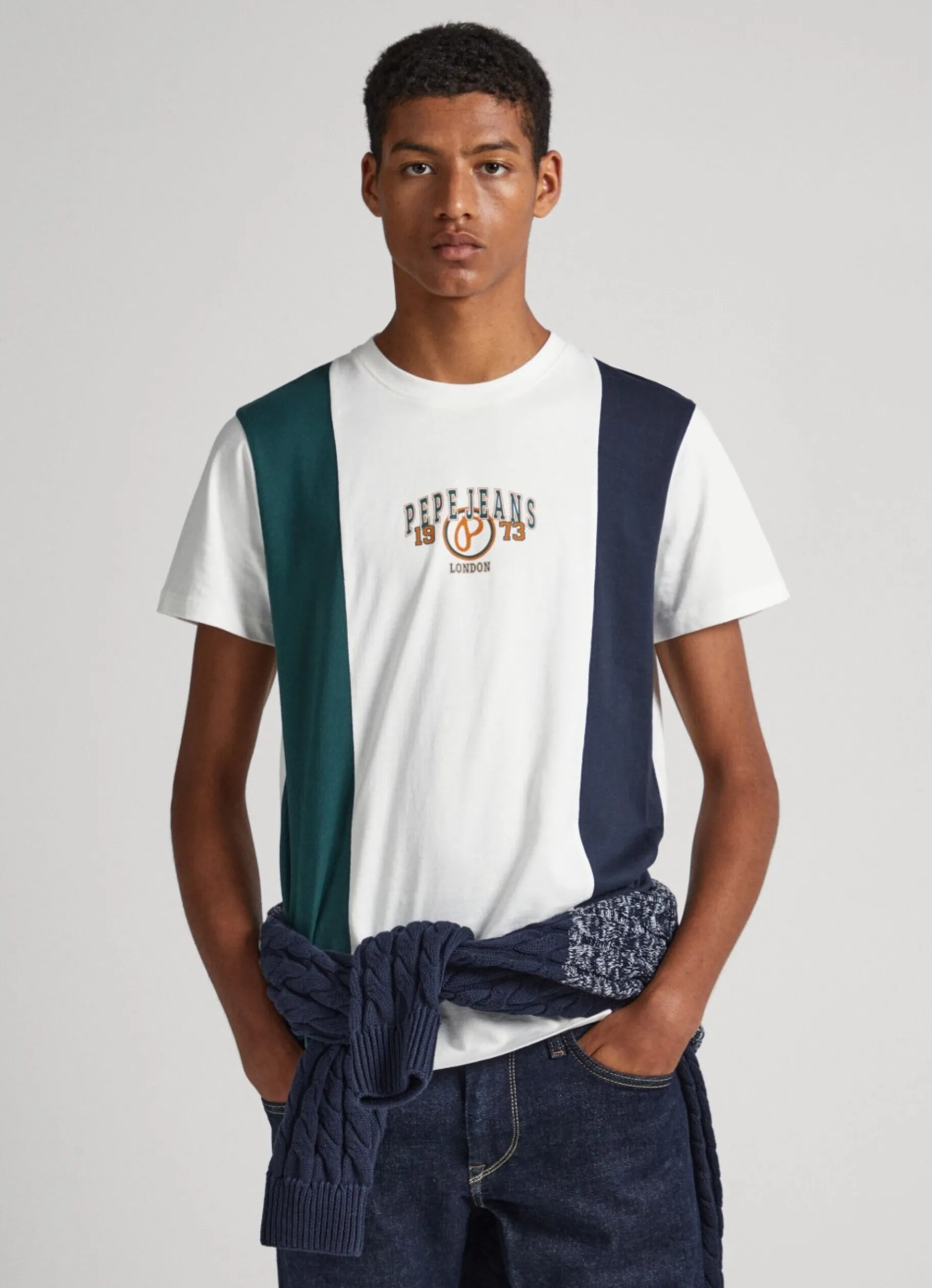 Men Pepe Jeans Front Panel T-Shirt