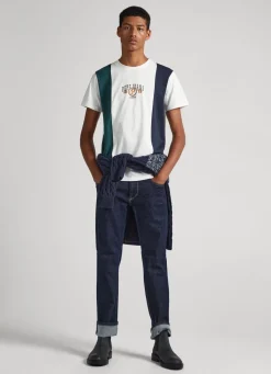 Men Pepe Jeans Front Panel T-Shirt