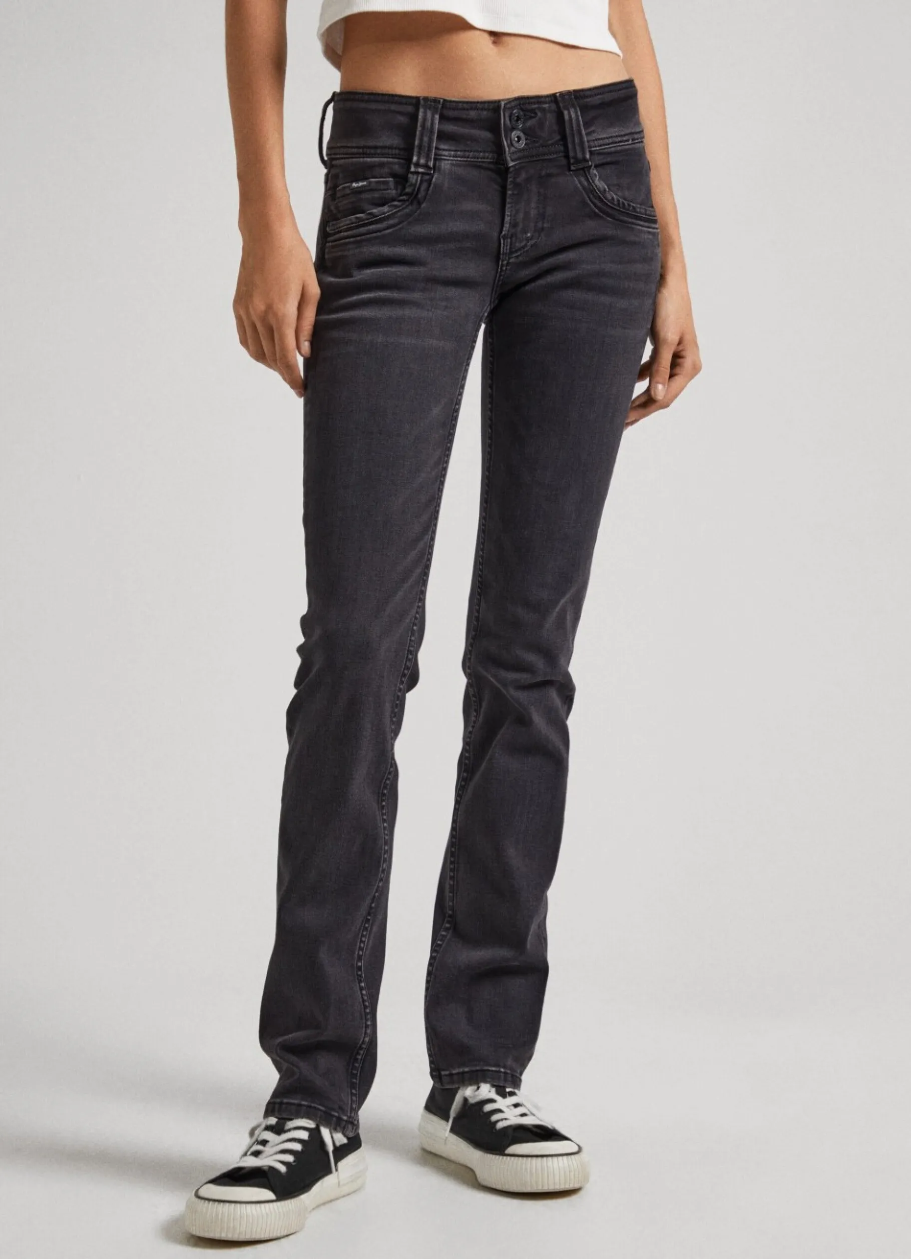 Women Pepe Jeans Gen Midrise Regular Fit Jeans