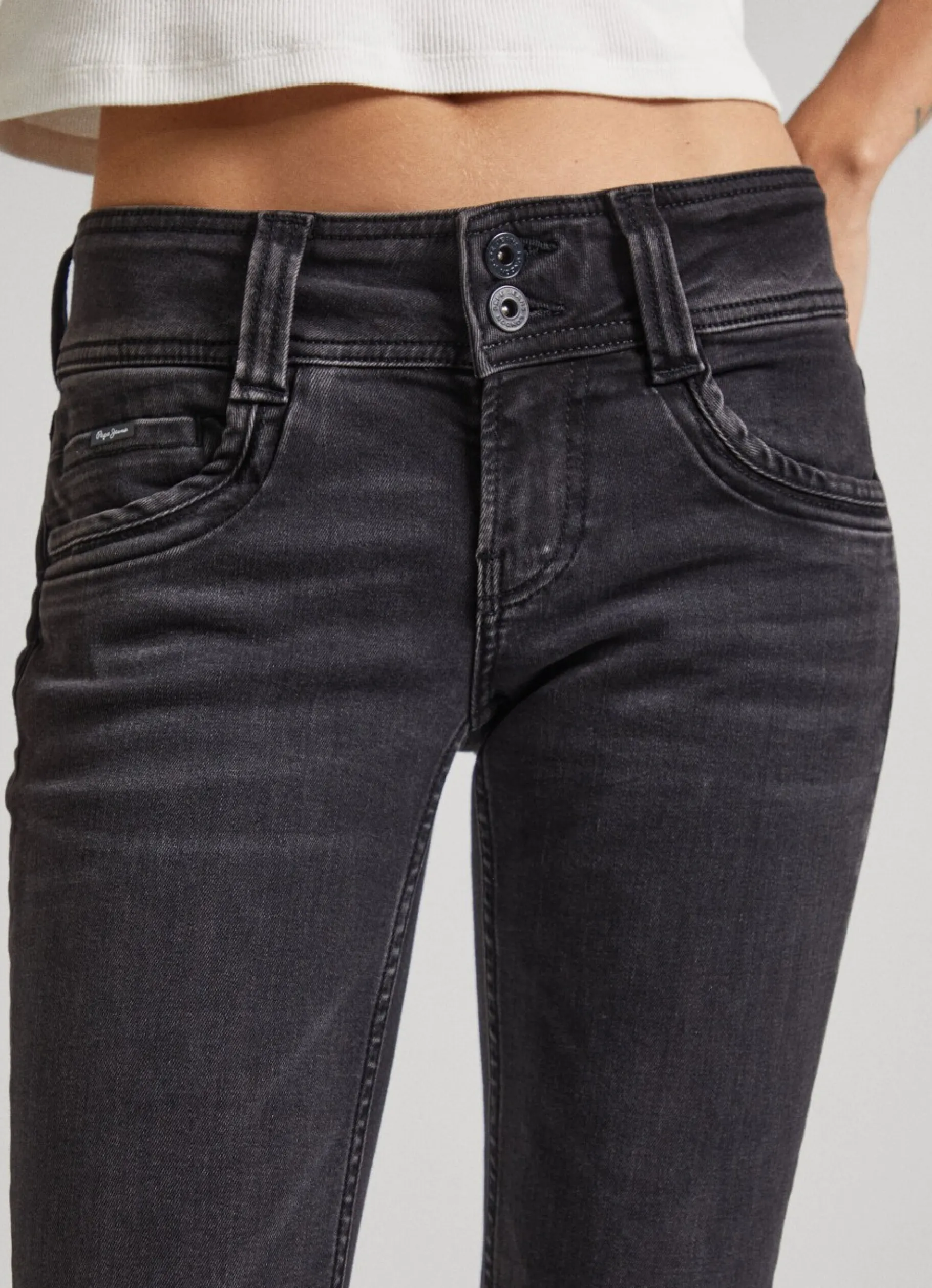 Women Pepe Jeans Gen Midrise Regular Fit Jeans