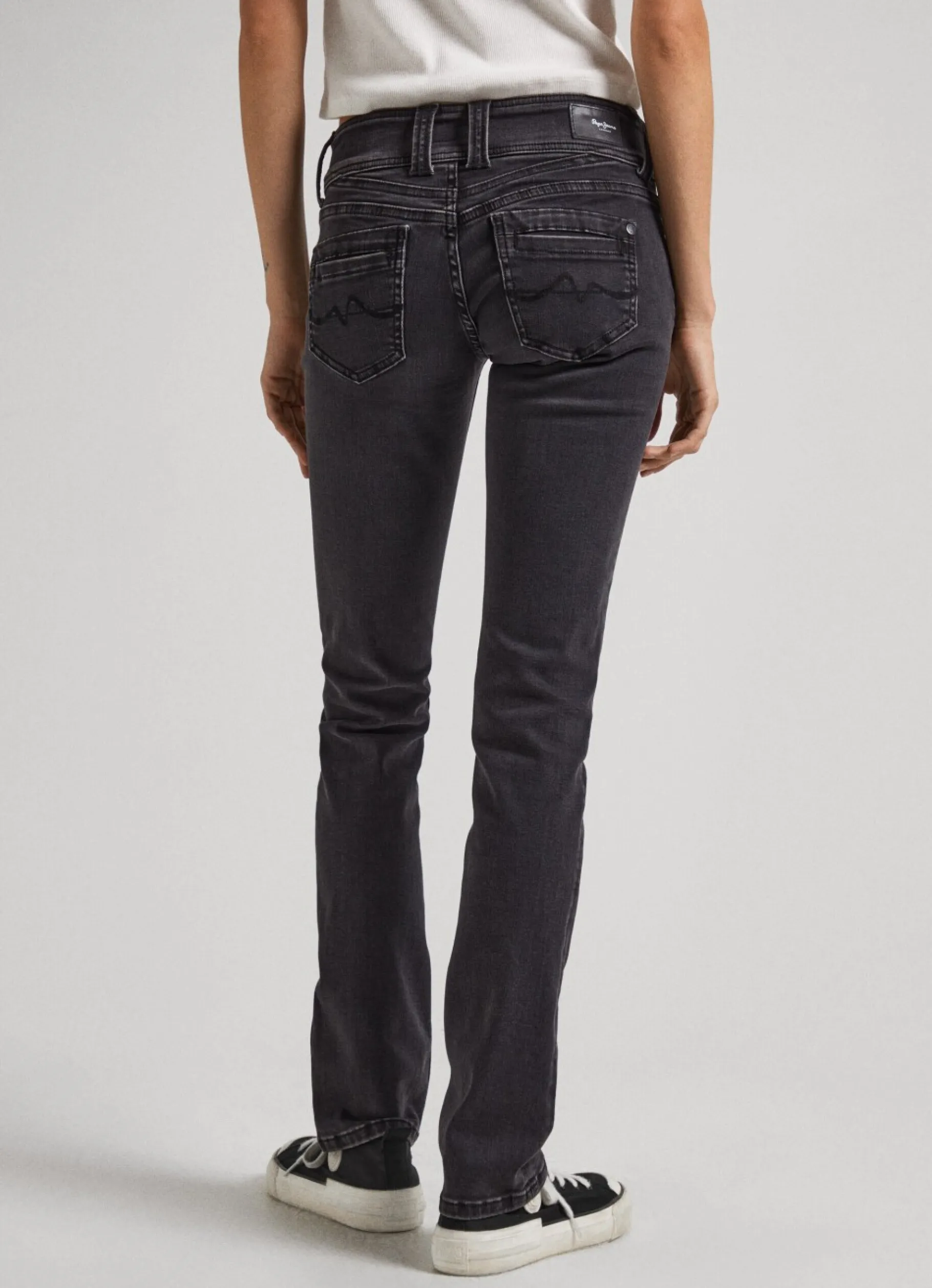 Women Pepe Jeans Gen Midrise Regular Fit Jeans