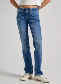 Women Pepe Jeans Gen Regular Fit Mid-Rise Jeans