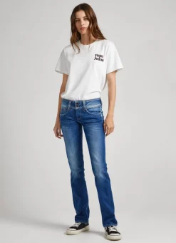 Women Pepe Jeans Gen Regular Fit Mid-Rise Jeans