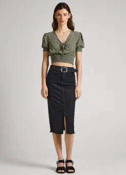 Women Pepe Jeans Geometric Print Blouse