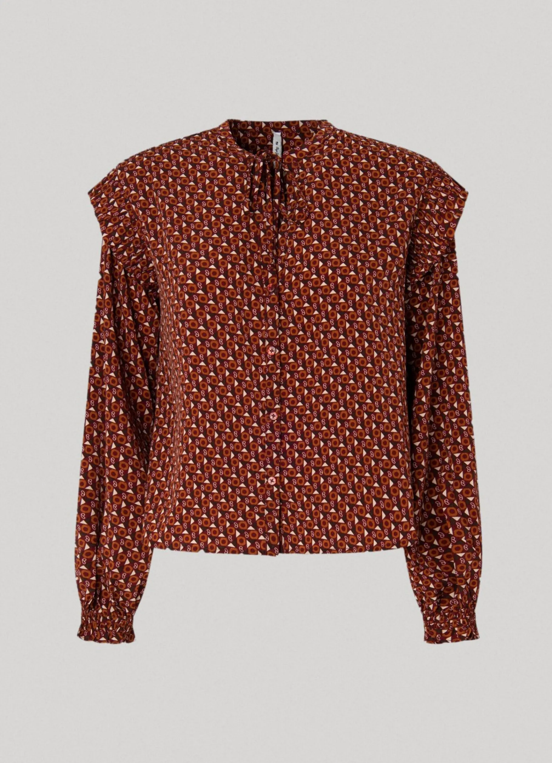 Women Pepe Jeans Geometric Print Blouse