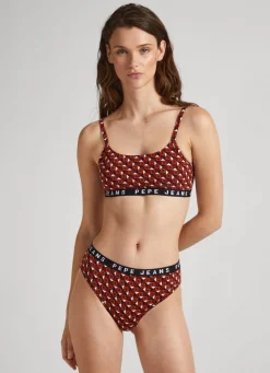 Women Pepe Jeans Geometric Print Bralette