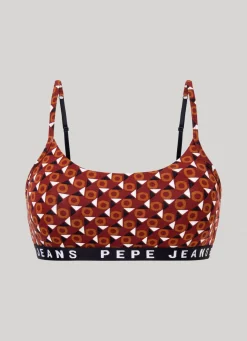 Women Pepe Jeans Geometric Print Bralette