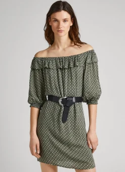Women Pepe Jeans Geometric Print Dress