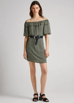 Women Pepe Jeans Geometric Print Dress