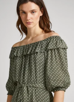 Women Pepe Jeans Geometric Print Dress