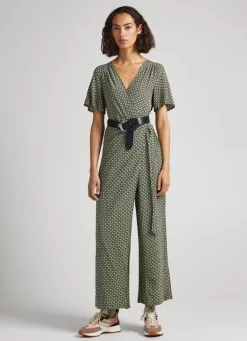 Women Pepe Jeans Geometric Print Jumpsuit