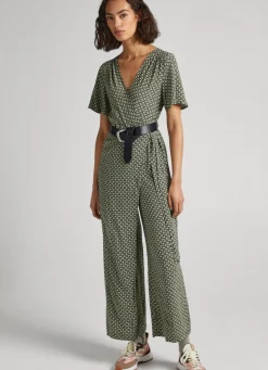 Women Pepe Jeans Geometric Print Jumpsuit