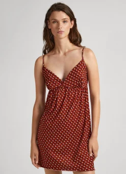 Women Pepe Jeans Geometric Print Nightdress