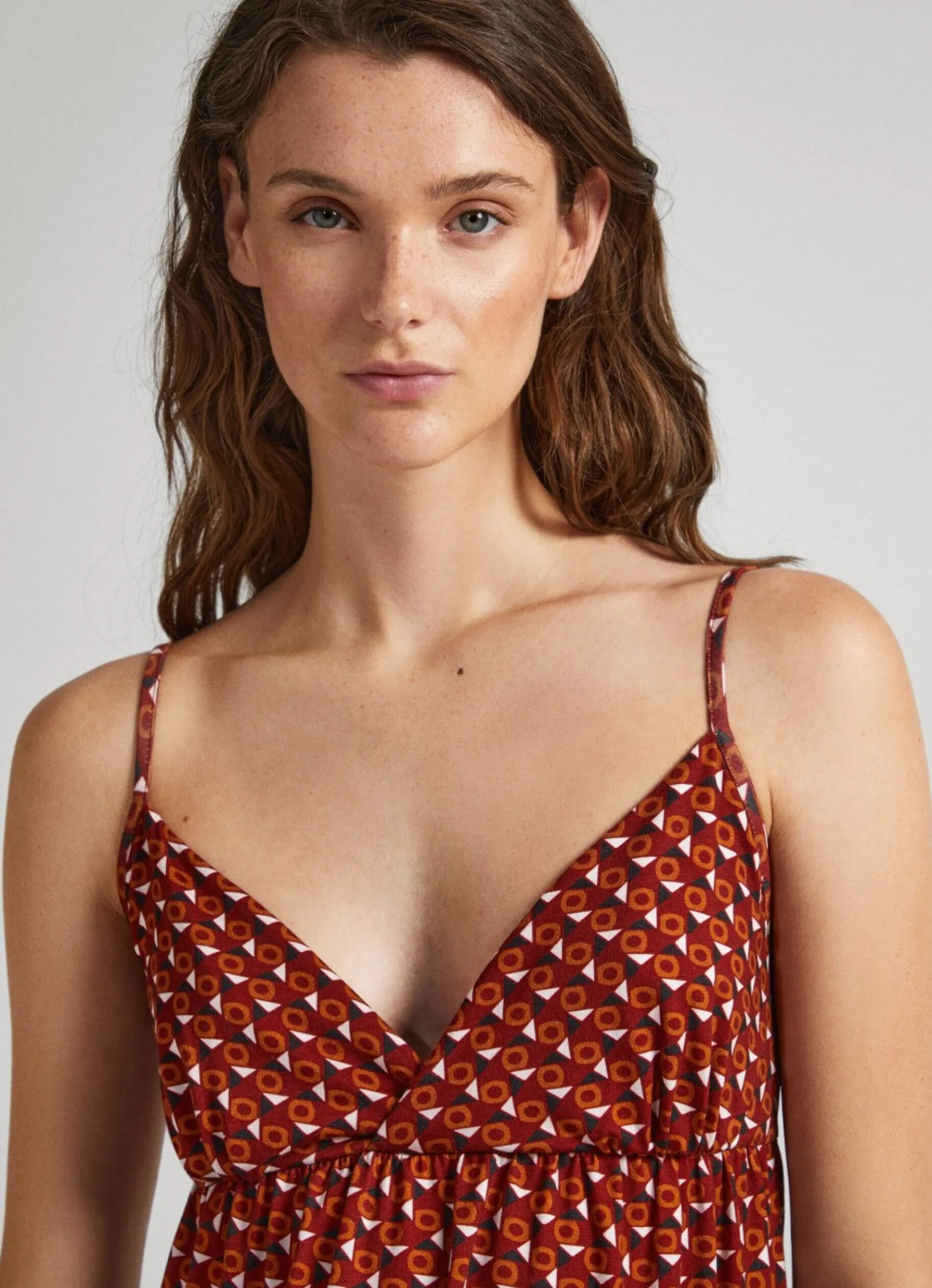 Women Pepe Jeans Geometric Print Nightdress