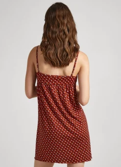 Women Pepe Jeans Geometric Print Nightdress