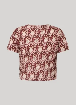 Women Pepe Jeans Geometric Print T-Shirt