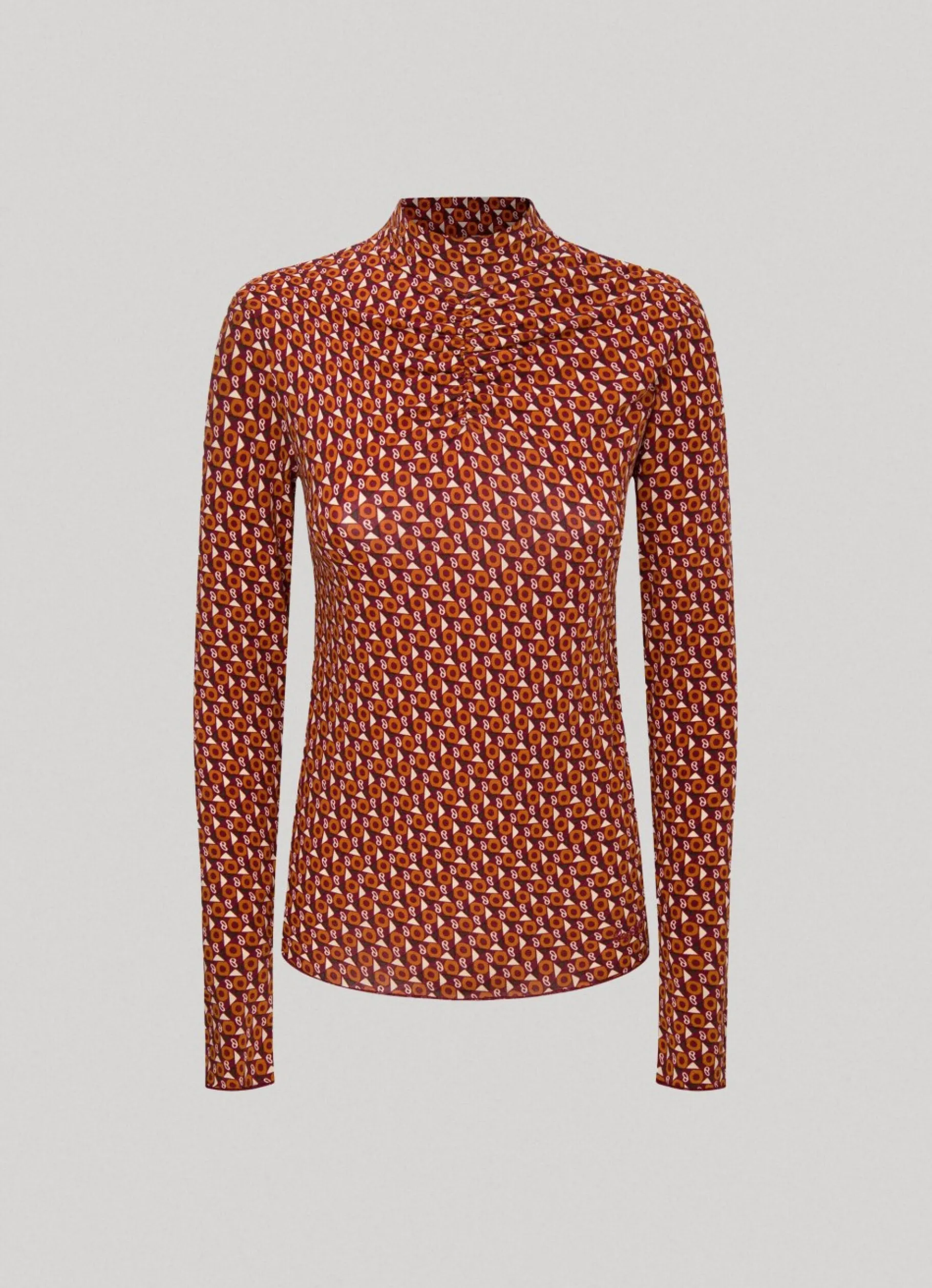 Women Pepe Jeans Geometric Print T-Shirt