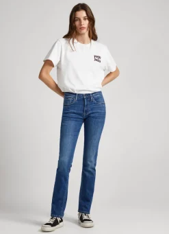 Women Pepe Jeans Grace Slim Fit High-Rise Jeans