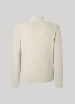 Men Pepe Jeans Half-Zip Cotton Jumper