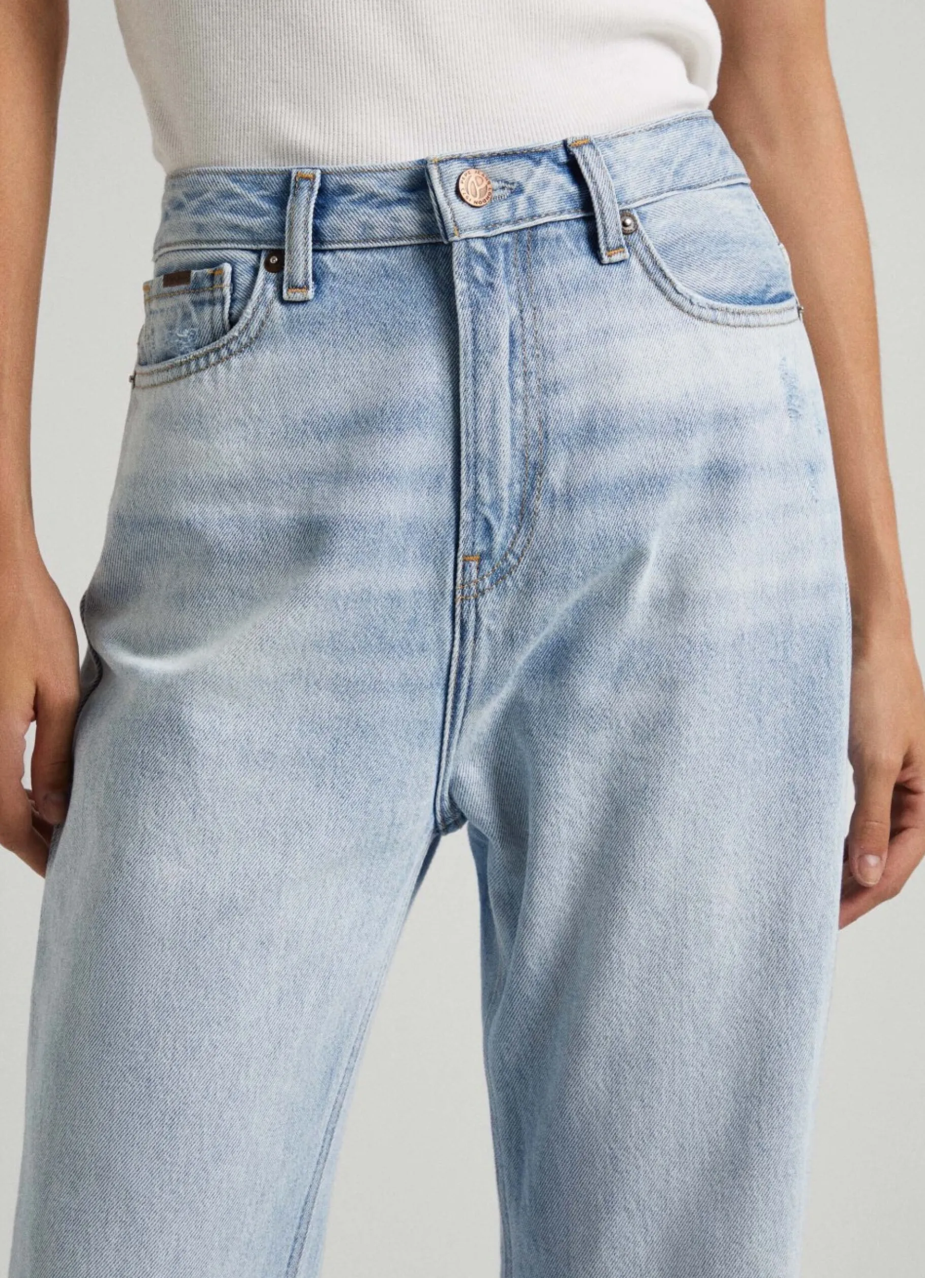 Women Pepe Jeans Harper Fit Flare High-Rise Jeans