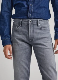 Men Pepe Jeans Hatch Regular Slim Fit Mid-Rise Jeans