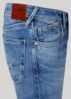 Men Pepe Jeans Hatch Slim Fit Low-Rise Jeans