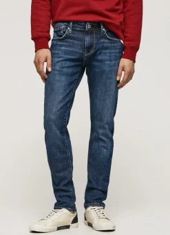 Men Pepe Jeans Hatch Slim Fit Low-Rise Jeans